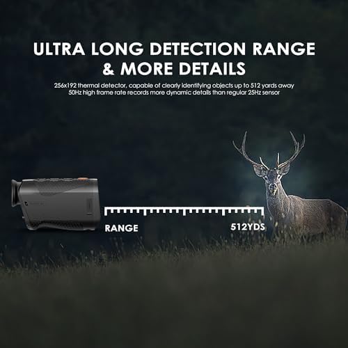 RIX Pocket K2 Portable Thermal Monocular for Hunting, 256x192 (50Hz), Wi-Fi, Handheld Night Vision Monocular