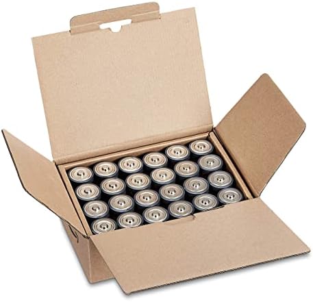 Amazon Basics D Cell All-Purpose Alkaline Batteries, 5-Year Shelf Life, 96 Count, 4 Packs of 24