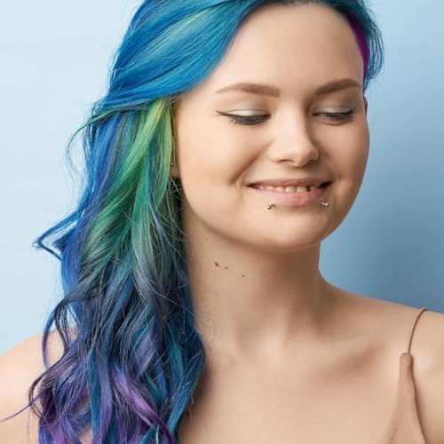 Arctic Fox Semi-Permanent Hair Dye, Vegan & Cruelty-Free, Vibrant Blue Color, Ammonia-Free, Peroxide-Free, Conditioning Formula, Poseidon, 4 Fl Oz (Pack of 2)