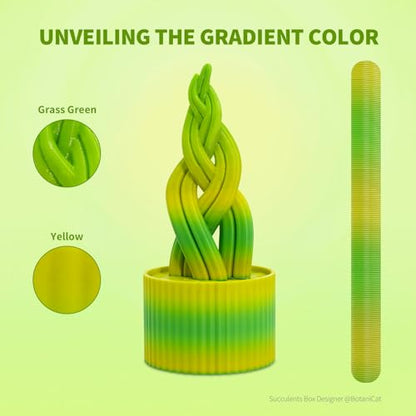 OVERTURE Rainbow PLA Filament 1.75mm, Neatly Wound 3D Printer Filament 1kg Spool (2.2lbs), Dimensional Accuracy +/- 0.02 mm, Fit Most FDM 3D Printers (Avocado)