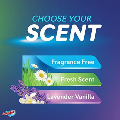 DampRid Pure Linen Hanging Moisture Absorber, 16 oz., 3 Count (Pack of 1) - Eliminates Musty Odors for Fresher, Cleaner Air, Ideal for Closet, 14% More Moisture Absorbing Power*