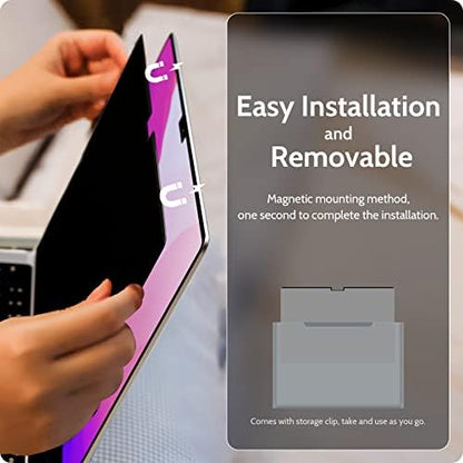 Magnetic Privacy Screen for MacBook Pro 16 Inch (2021-2024, M1, M2, M3, M4), 16inch Removable Matte Anti Blue Light Glare Private Filter Protector for Mac Pro 16.2" Laptop