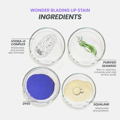 Wonderskin Wonder Blading All Day Lip Stain Peel Off Masque - Long Lasting, Waterproof and Transfer Proof Pink Lip Tint, Matte Finish Peel Off Makeup (Romance Masque)