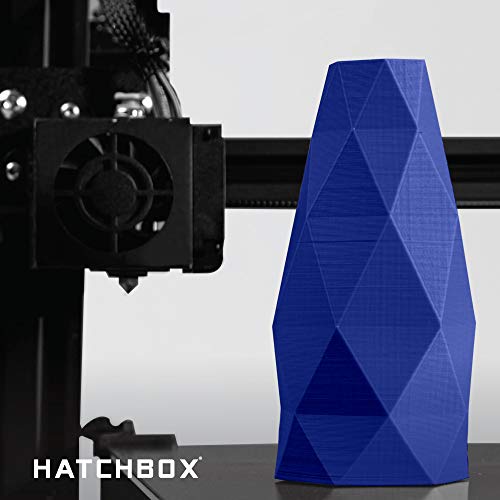 HATCHBOX 1.75mm True Blue PLA 3D Printer Filament, 1 KG Spool, Dimensional Accuracy +/- 0.03 mm, 3D Printing Filament
