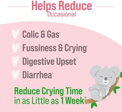 Culturelle Baby Digestive Calm & Comfort Probiotic (Age 0-12 Mos) 8.5Ml, Helps Periodic Colic, Gas, Fussiness, Crying & Digestive Upset In Infants & Newborns, Vegan Non-Gmo Gluten-Free, 1 Mos. Supply