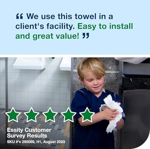 Tork Matic Paper Hand Towel Roll White H1, Universal, 100% Recycled Fiber, 6 Rolls x 700 ft, 290089