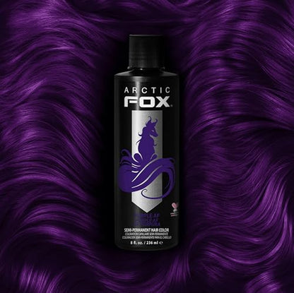 Arctic Fox Semi-Permanent Hair Dye, Vegan & Cruelty-Free, Conditioning, Ammonia-Free, Long Lasting, Purple AF, For All Hair Types, 8 Fl Oz (Pack of 2)