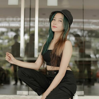 ARCTIC FOX Vegan and Cruelty-Free Semi-Permanent Hair Color Dye (8 Fl Oz, PHANTOM GREEN)