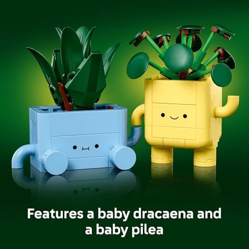 LEGO Botanicals Happy Plants Building Toys - Bedroom or Dorm Room Decor for Girls, Boys, & Adults, Desk or Shelf Display - Birthday Gift Ideas for Kids, Ages 9+ - 10349