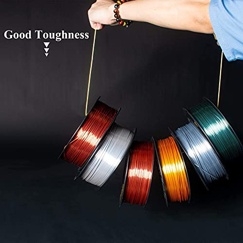 GIANTARM Silk Metallic Silver PLA 3D Printer Filament 1kg Spool, 1.75mm Dimensional Accuracy +/-0.03mm, 1080 Feet per Roll, Vacuum Packaging