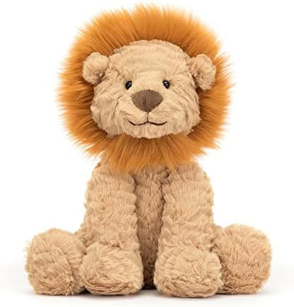 Jellycat Fuddlewuddle Lion Stuffed Animal, Medium 9 inches - Big Cat Plush Toy - Classic Children's Gift