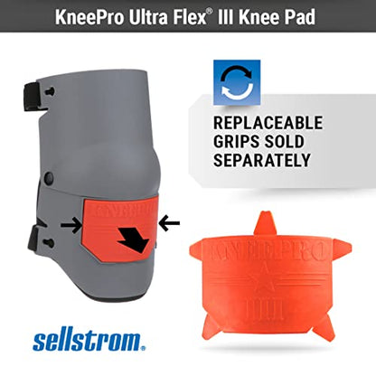 Sellstrom Ultra Flex III KneePro Professional Knee Pads for Men & Women with Triple-Layer Foam Cushioning, Heavy Duty Outer Shell, Speed Clips - for Construction Work, Gardening, Roofing, Flooring