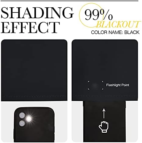 NICETOWN Halloween Thermal Insulated Black Blackout Curtains/Drapes 84 inches Length 2 Panels Set for Living Room, 42 inches Wide, Privacy Sound Reducing Room Darkening Draperies Window Treatment