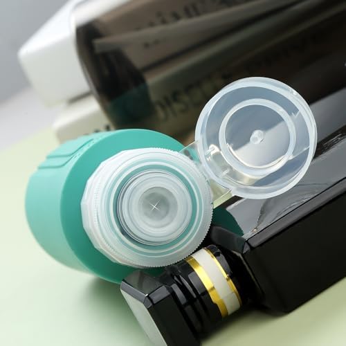 Travel Bottles for Toiletries, Large 6oz Oversize Containers, BPA Free Leak Proof Tubs Refillable Liquid Traveler Accessories with Toiletry Bag for Cometic Shampoo and Lotion Soap (4 Pack)