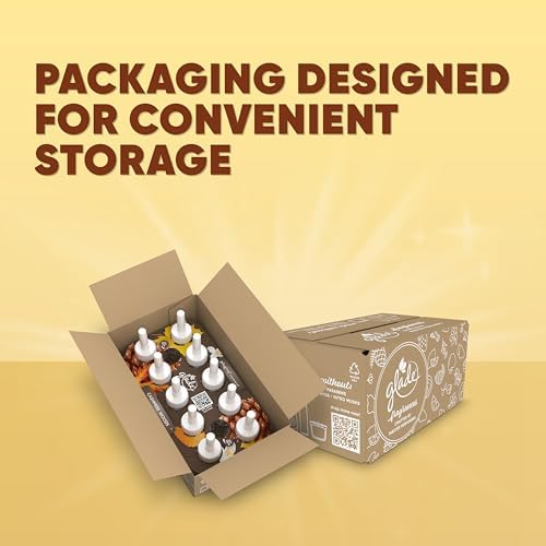 Glade PlugIns Refills Air Freshener, Scented and Essential Oils for Home and Bathroom, Cashmere Woods, 6.7 Fl Oz, 10 Count (Packaging May Vary)