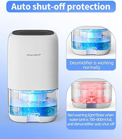 Dehumidifier,TABYIK 35 OZ Small Dehumidifiers for Room for Home, Quiet with Auto Shut Off, Dehumidifiers for Bedroom (280 sq. ft), Bathroom, RV, Closet