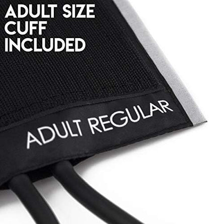 MDF Instruments, Calibra Aneroid Premium Professional Sphygmomanometer, Blood Pressure Monitor with Adult Cuff & Carrying Case, Lifetime Calibration, White Dial, Black Cuff, MDF808M11