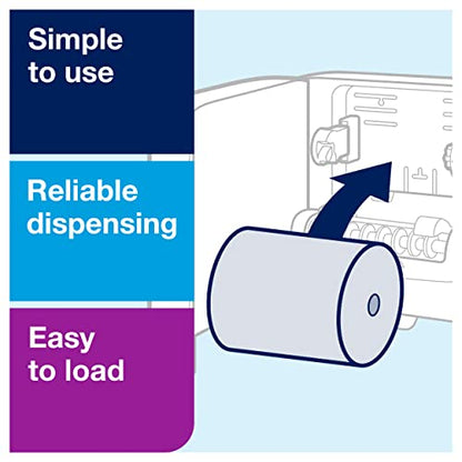 Tork Paper Hand Towel Dispenser, Stainless Steel - H1 + Refill - Universal Paper Hand Towel Rolls (6 Rolls)