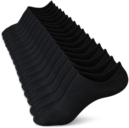 wernies No Show Socks Women Low Socks Non Slip Flat Boat Line 4/8 Pairs