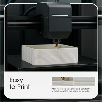 eSUN PLA+ Filament 1.75mm, 3D Printer Filament PLA Plus, Dimensional Accuracy +/- 0.03mm, 1KG per Spool, 2 Spools 3D Printing Filament, Black + Grey