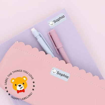 – Personalized Name Labels for Kids (120) – Waterproof & Durable Stickers for Clothing, School & Daycare Items - Babyanimals