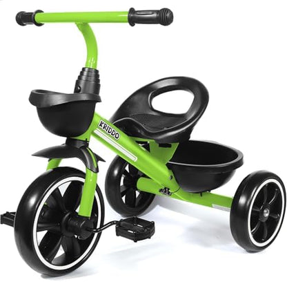 KRIDDO Tricycles Age 24 Month to 4 Years, Toddler Kids Trike for 2.5 to 5 Year Old, Gift for 2-4 Year Olds , Green