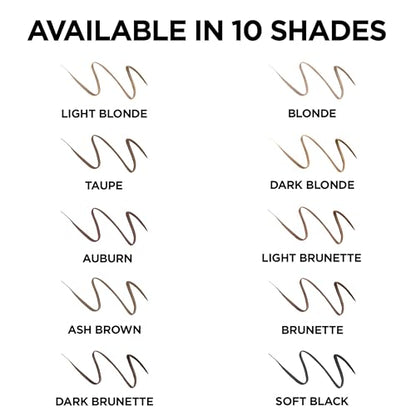 L'Oreal Paris Makeup Brow Stylist Definer Waterproof Eyebrow Pencil, Ultra-Fine Mechanical Pencil, Draws Tiny Brow Hairs and Fills in Sparse Areas and Gaps, Brunette, 0.003 Ounce (Pack of 2)