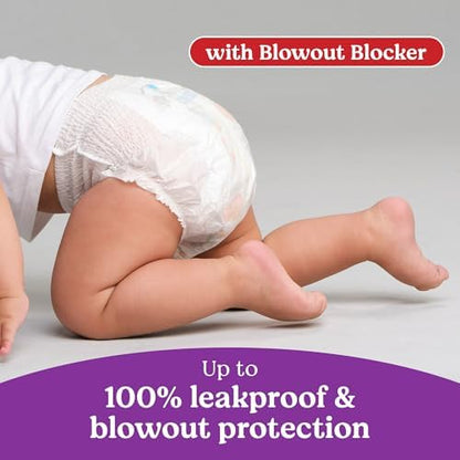 Huggies Size 6 Baby Diapers, Little Movers HuggFit 360° Baby Diapers with 360° Waistband, Size 6 (35+ lbs), 104 Count (2 Packs of 52), Packaging May Vary
