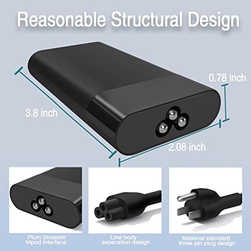 New Slim 65W USB C Laptop Charger Compatible with HP Spectre x360, Envy, Chromebook, Elitebook x360, Pavilion, Elite x2 Travel Type C Power Cord Ac Adapter