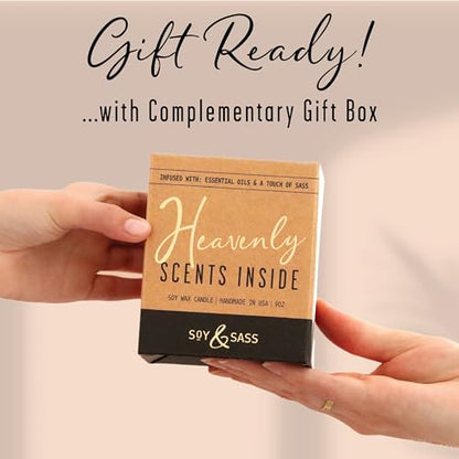 Dallas Gifts, Dallas Decor for Home - 'There's No Place Like Dallas Candle, w/Teakwood, Tobacco & Leather I Dallas Souvenirs I 9oz Jar, 50Hr Burn, Made in USA