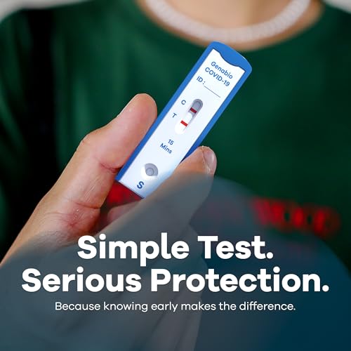Genabio COVID Home Test (1 Pack - 5 Tests) – FDA EUA Authorized, 15-Minute at-Home Results, OTC at Home Covid Test Kit, Nasal Swab, Easy to Use & No Discomfort, Ages 2+