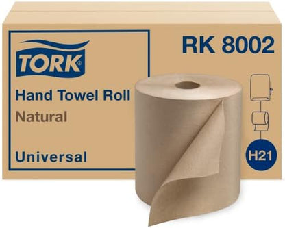 Tork Paper Hand Towel Roll Natural H21 (6 Rolls) and Tork Multifold Hand Towel Natural H2 (16 Packs)