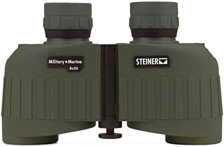 Steiner Military-Marine Series Binoculars, Lightweight Tactical Precision Optics for Any Situation, Waterproof, Green, 8x30