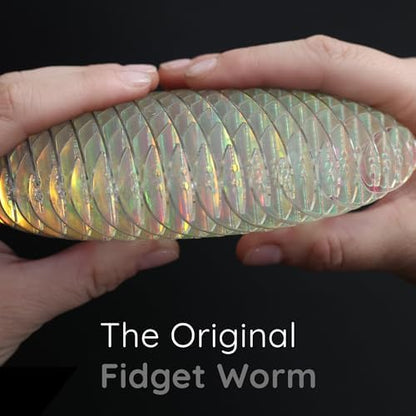 Morf Fidget Worm Toy - Desk Fidgets for Adults - Quiet Worm Fidget Toy Sensory Toys - Fun and Interactive Fidget Toy for Kids - USA Patent Pending Figgy Toys (Unicorn, Big)