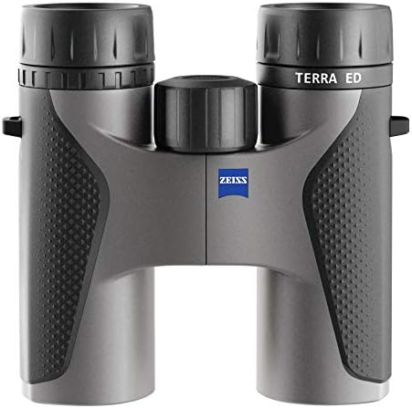 ZEISS Terra ED Binoculars 8x32 Waterproof, and Fast Focusing with Coated Glass for Optimal Clarity in All Weather Conditions for Bird Watching, Hunting, Sightseeing, Grey