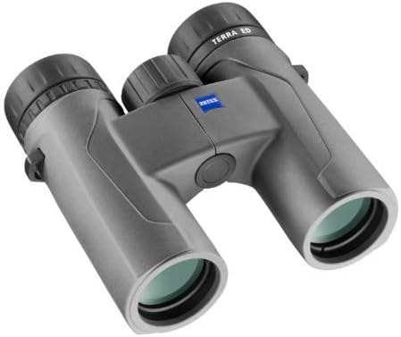 ZEISS Terra ED Binoculars 8x32 Waterproof, and Fast Focusing with Coated Glass for Optimal Clarity in All Weather Conditions for Bird Watching, Hunting, Sightseeing, Grey