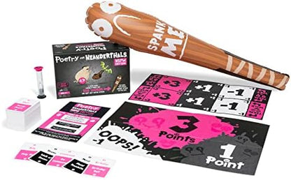 Exploding Kittens Poetry for Neanderthals NSFW Edition 2+ Players - Ages 17+ - 15 Minutes to Play - Adult Competitive Word Guessing Game - Party Game, Family Game Night, Adult Card Game