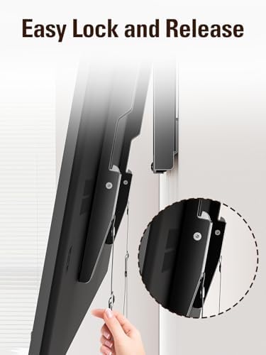 Mounting Dream TV Mount Fixed for Most 42-84 Inch Flat Screen TVs, TV Wall Mount Bracket up to VESA 600 x 400mm and 132 lbs - Fits 16"/18"/24" Studs - Low Profile and Space Saving MD2163-K