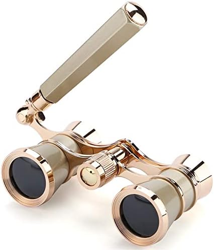 Aroncent Opera Glasses Binoculars 3X25 Theater Glasses Mini Binocular Compact with Handle for Adults Kids Women in Opera Musical Concert