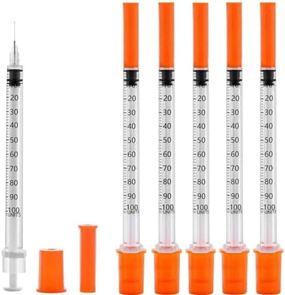 100 Pack 1ml/cc 31Ga Lab Supplies, Individually Package