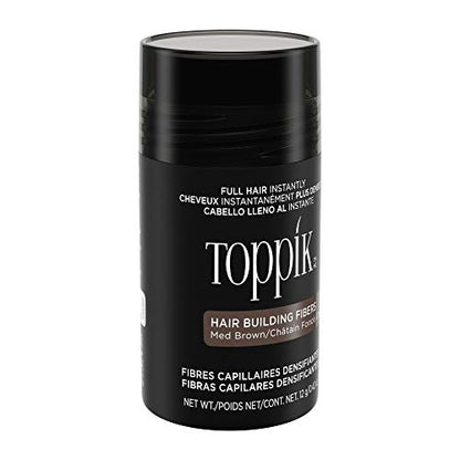 Toppik Hair Building Fibers, Fill In Fine or Thinning Hair Instantly Thicker, Fuller Looking Hair 9 Shades,4 size options