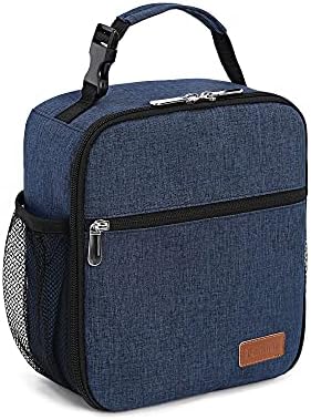 Femuar Lunch Box for Men Women Adults Small Lunch Bag for Office Work Picnic - Reusable Portable Lunchbox, Blue