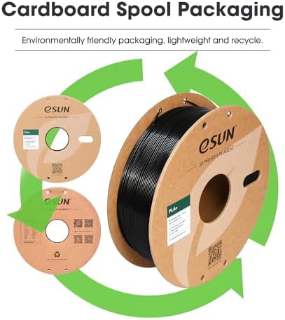 eSUN PLA+ Filament 1.75mm, 3D Printer Filament PLA Plus, Dimensional Accuracy +/- 0.03mm, 1KG Spool (2.2 LBS) 3D Printing Filament for 3D Printers, Bone White
