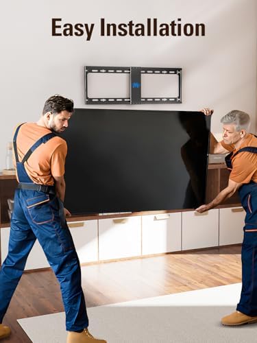 Mounting Dream TV Mount Fixed for Most 42-84 Inch Flat Screen TVs, TV Wall Mount Bracket up to VESA 600 x 400mm and 132 lbs - Fits 16"/18"/24" Studs - Low Profile and Space Saving MD2163-K