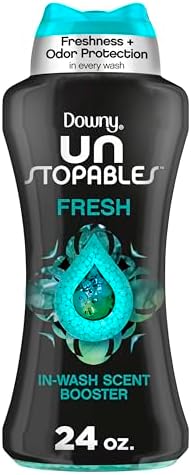 Downy Unstopables In Wash Scent Booster Beads, Fresh Scent, 24 oz, Laundry Beads for Odor Protection (Packaging May Vary)