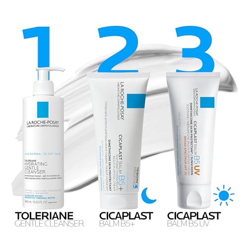 La Roche-Posay Cicaplast Balm B5, Healing Ointment and Soothing Therapeutic Multi Purpose Cream for Dry & Irritated Skin, Body and Hand Balm, Baby Safe, Fragrance Free