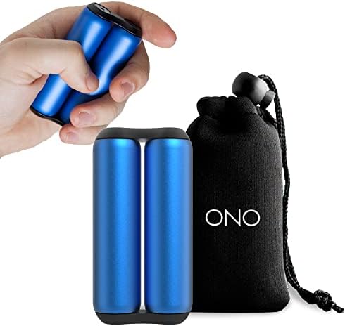 ONO Roller - Handheld Fidget Toy for Adults | Help Relieve Stress, Anxiety, Tension | Promotes Focus, Clarity | Compact, Portable Design (Full Size/Aluminum, Sapphire)