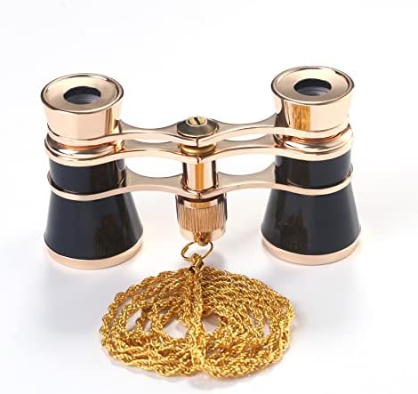 Aroncent Opera Glasses Binoculars 3X25 Theater Glasses Mini Binocular Compact with Chain for Adults Kids Women in Opera Musical Concert