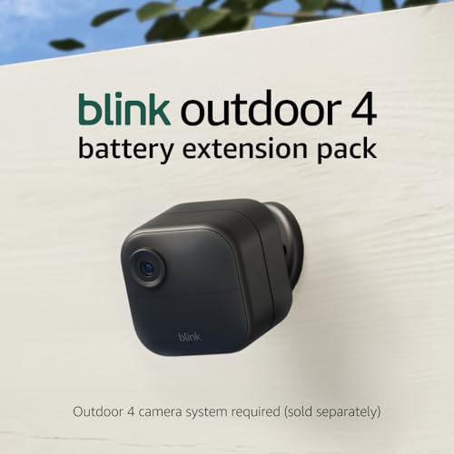 Introducing Blink Outdoor 4 Battery Extension Pack — Accessory for Outdoor 4 smart security camera, 4-year battery life, set up in minutes, batteries included