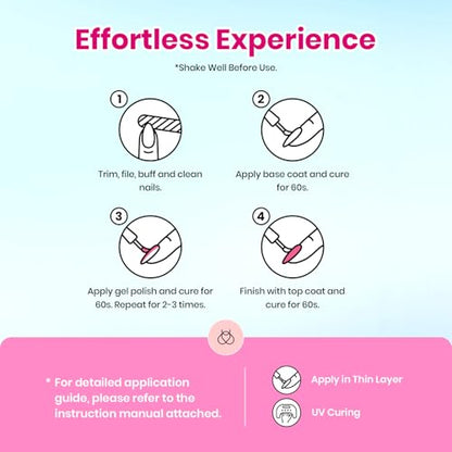 Beetles Gel Nail Polish Set, 25 Colors Bright Gel Polish Kit 32 PCS Nude White Black Pink Blue Green Yellow Colors with Base Glossy Matte Top Coat Gifts for Women Doodle Dreams